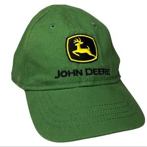John Deere Toddler Boys Green Elastic Cotton Baseball Hat